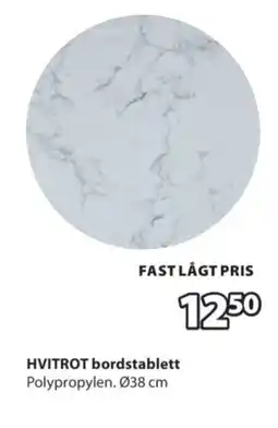 JYSK HVITROT bordstablett erbjuda