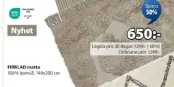 JYSK FIRBLAD matta erbjuda