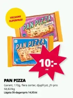 Tempo PAN PIZZA erbjuda