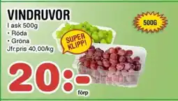 Nya Pulsen VINDRUVOR erbjuda