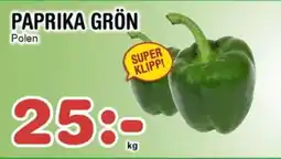 Nya Pulsen PAPRIKA GRÖN Polen erbjuda