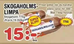 Nya Pulsen SKOGAHOLMS LIMPA erbjuda