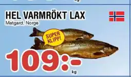 Nya Pulsen HEL VARMRÖKT LAX erbjuda