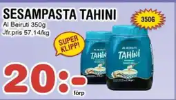 Nya Pulsen SESAMPASTA TAHINI erbjuda