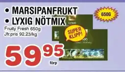 Nya Pulsen MARSIPANFRUKT LYXIG NÖTMIX erbjuda