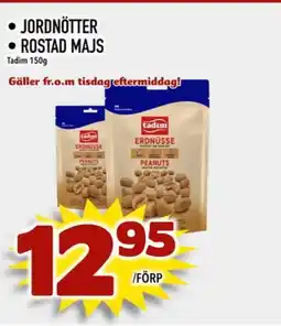 Din Mat JORDNÖTTER • ROSTAD MAJS erbjuda