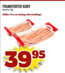 Din Mat FRANKFURTER KORV erbjuda