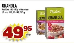Nelins Paulúns Granola erbjuda
