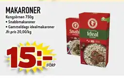 Nelins Kungsörnen Makaroner erbjuda