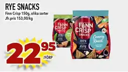Nelins Finn Crisp Rye snacks erbjuda