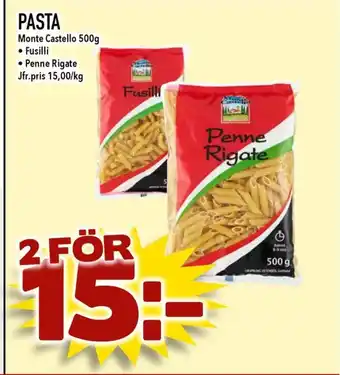 Nelins Monte Castello Pasta erbjuda