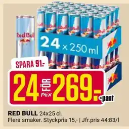 ÖoB RED BULL 24x25 cl erbjuda