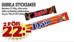 Nelins Dubbla stycksaker erbjuda