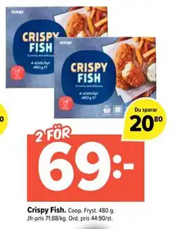 Coop Extra Crispy Fish., SEK 69 erbjuda