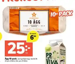 Coop Extra Ägg 10-pack, SEK 25 erbjuda