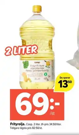 Coop Extra Frityrolja, SEK 69 erbjuda