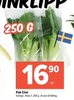 Coop Extra Pak Choi, SEK 16.9 erbjuda