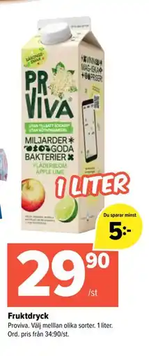 Coop Extra Fruktdryck, SEK 29.9 erbjuda
