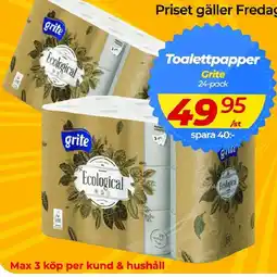 Matrix Butikerna Grite Toalettpapper erbjuda