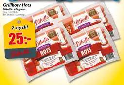 Extra Mjällby Stormarknad Grillkorv Hots erbjuda
