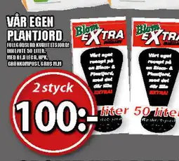 Extra Mjällby Stormarknad VÅR EGEN PLANTJORD erbjuda