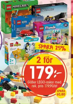 EKO Gäller LEGO-askar med erbjuda