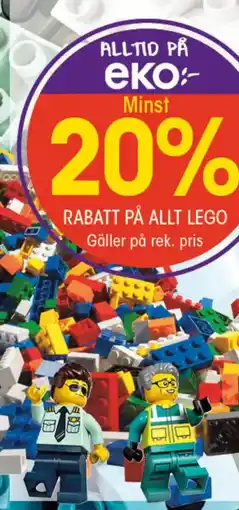 EKO RABATT PÅ ALLT LEGO erbjuda