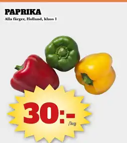 Bonum Matmarknad PAPRIKA erbjuda
