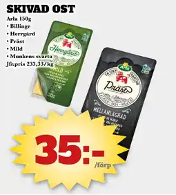 Bonum Matmarknad SKIVAD OST erbjuda