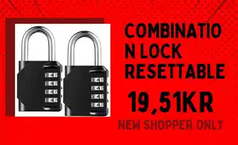 AliExpress COMBINATIO N LOCK RESETTABLE erbjuda