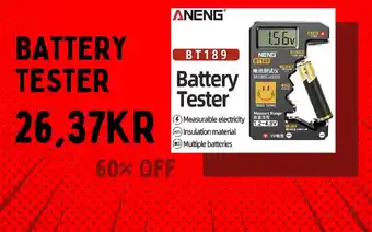 AliExpress Battery Tester erbjuda