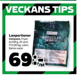 Stora Coop Laxportioner, SEK 69 erbjuda