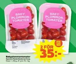 Stora Coop Babyplommontomater, SEK 35 erbjuda