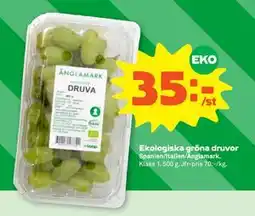 Stora Coop Ekologiska gröna druvor, SEK 35 erbjuda