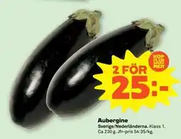 Stora Coop Aubergine, SEK 25 erbjuda