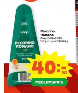 Stora Coop Pecorino Romano, Medlemspris erbjuda
