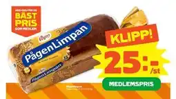 Stora Coop Pågenlimpan, Medlemspris erbjuda