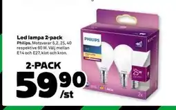 Stora Coop Led lampa 2-pack, SEK 59.9 erbjuda