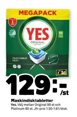 Stora Coop Maskindisktabletter, SEK 129 erbjuda
