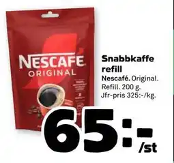 Stora Coop Snabbkaffe refill, SEK 65 erbjuda