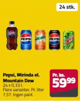 Fleggaard Pepsi, Mirinda el. Mountain Dew erbjuda