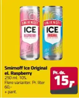 Fleggaard Smirnoff Ice Original el. Raspberry erbjuda