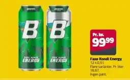 Fleggaard Faxe Kondi Energy erbjuda