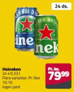 Fleggaard Heineken erbjuda