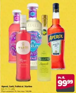 Fleggaard Aperol, Sarti, Pallini el. Starlino erbjuda