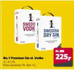 Fleggaard No.1 Premium Gin el. Vodka erbjuda