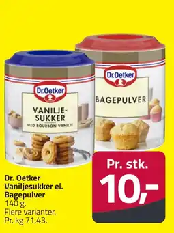 Fleggaard Dr. Oetker Vaniljesukker el. Bagepulver erbjuda