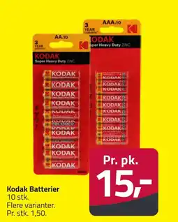 Fleggaard Kodak Batterier erbjuda