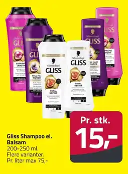 Fleggaard Gliss Shampoo el. Balsam erbjuda