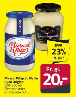 Fleggaard Miracel Whip el. Maille Dijon Original erbjuda